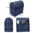 thumbnail image 5 of Navy Blue Lounger Chair Bag, Nautical Colored Continuous Demonstration of Diamond Damask Weaving Patterns, High Capacity Storage with Handle Container, Lounger Size, Indigo, by Ambesonne, 5 of 5