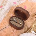 thumbnail image 5 of Wedding Ring Boxwooden Vintage Ring Holder Walnut Jewelry Storage Box, 5 of 5