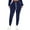Blue, variant on POSESHE Women's Plus Size Sweatpants, Drawstring Slim Fit High Waisted Workout Pants, L-5XL