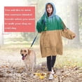 thumbnail image 4 of Wearable Oversized Blanket,Blue Bigfoot and Guitar Pattern Wearable Blanket Hoodie for Adults,Cozy Hooded Blankets with Super Pockets,Super Warm Fuzzy Pullover for Women & Men, 4 of 6