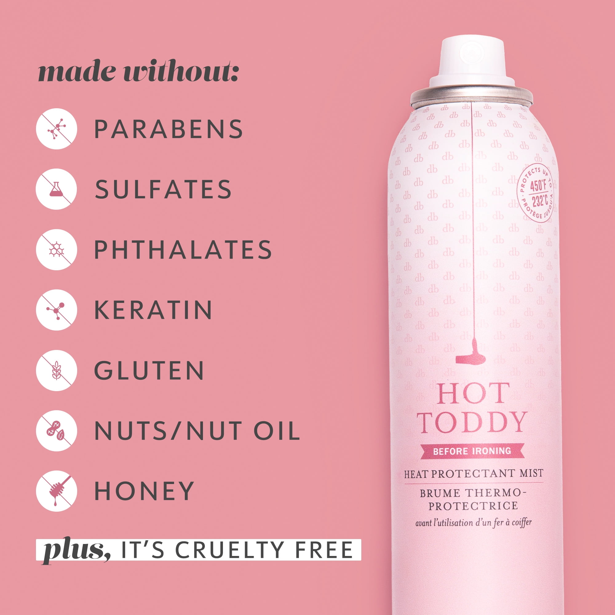 Drybar Hot Toddy Heat Protectant Hair Spray, Mist Blanc, 4.6 fl oz