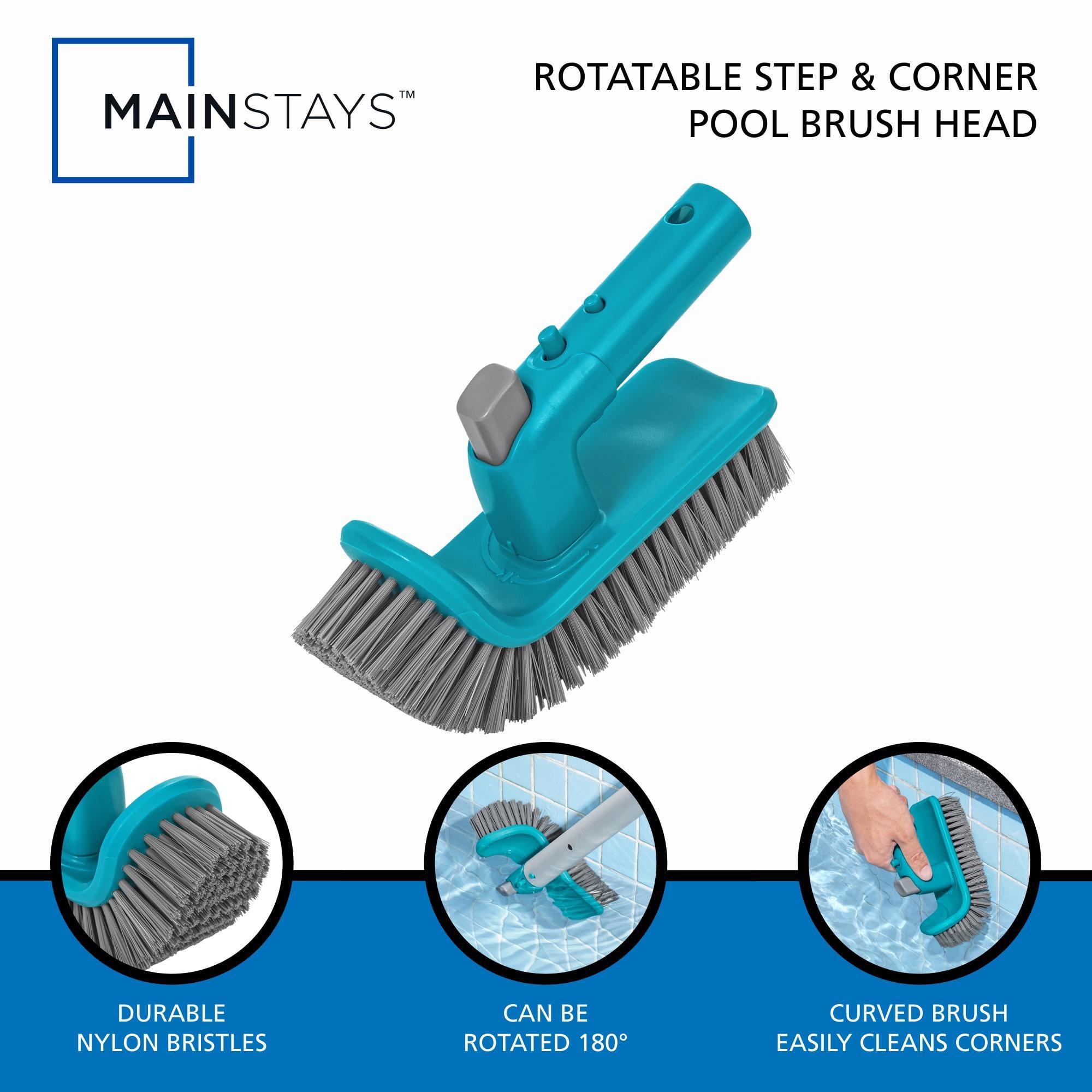 Mainstays Rotatable Step & Corner Pool Brush Head