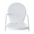 thumbnail image 5 of HomeStock Gothic Glamour Metal Outdoor Chair, 28.5"D x 22"W x 34.25"H, Sturdy, Easy to Assemble, Powder Coated Finish, Metal Seating-Color:White Gloss, 5 of 5