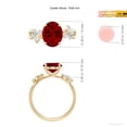 thumbnail image 5 of ANGARA Lab Grown 3.3 Ct Oval Ruby Butterfly Engagement Ring for Women in 14K Yellow Gold (Size-10x8mm) | July Birthstone, Birthday, Anniversary, Jewelry Gift for Women | Lab-Grown Ruby Ring, 5 of 7