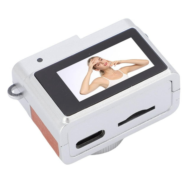 Cámara Digital Retro, Cámara FHD 1080p Con Pantalla De 0.96 Pulgadas, Flash LED, 4 Filtros, Tarjeta De Memoria De 32 GB, Cordón Y Hebilla, Transferencia Fácil
