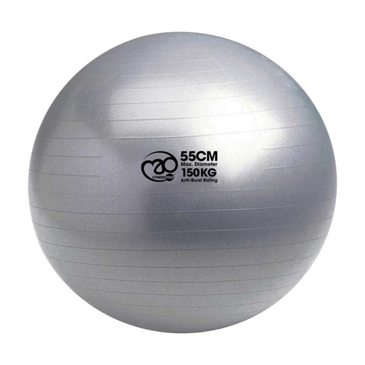 Fitness Mad Fitness Anti Burst Swiss Ball Silver 65cm