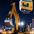 thumbnail image 6 of Mini RC Excavator Toys for Kids, 1/64 Scale Remote Control Construction Vehicles with Lights & Sound for Boys Girls Christmas Birthday Gifts, 6 of 9