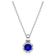 thumbnail image 4 of Collar con piedra natal de septiembre de Swarovski, piedra azul de talla cuadrada, 4 of 6