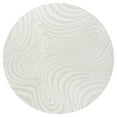 thumbnail image 2 of JONATHAN Y SCANDINAVIAN 5' Round Area Rug, Maribo Abstract Groovy Striped - Cream/Ivory, SCN103A-5R, 2 of 6