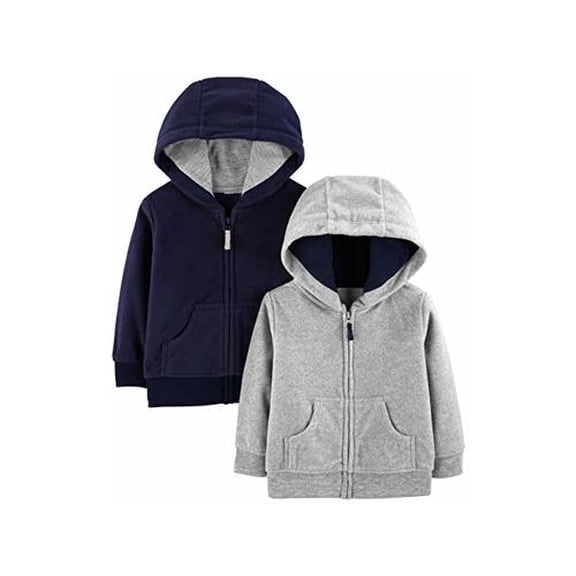 Simple Joys by Carter's Boys' 2-Pack Fleece Full Zip Hoodies