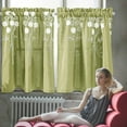 thumbnail image 3 of VOAVEKE Window Curtain Panels, Blackouts Curtains, Curtains Foreign Trade Short Curtains Polyester Embroidered Curtains, 3 of 5