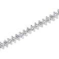 thumbnail image 2 of 18K White Gold 3.00 Cttw Diamond Link Tennis Bracelet (H-I Color, I2-I3 Clarity) - 7", 2 of 6