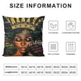 thumbnail image 5 of Awypu  Pillow Cover African American Black Girl Throw Pillow Cover with Zipper Black Art Pillows for Women Girls Bedroom, 5 of 5
