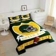 thumbnail image 4 of Erosebridal Green Bay Soccer City Bedding Comforter Set, American Football Down Comforter, Vintage Rugby Reversible Comforters & Duvets, Microfiber Room Decorative, 2pcs, 4 of 8