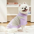 thumbnail image 6 of Classic Fleece Sweatshirt for Small Dogs and Cats, Pullover Jumper - Purple, L, 6 of 8