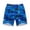 Dark Blue, variant on Men's Casual Shorts Elastic Waist Polyester Spandex Blend Straight Leg Tropical Leaf Print Summer Beach Shorts