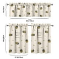 thumbnail image 6 of Kitchen Curtains 36 Inch Short - 3 Panel Set with Cute Bumble Bee and Honeycomb Print, Rod Pocket Window Curtain, 100% Polyester for Bee Lovers, Farmhouse, Kitchen, Living Room, Easy Wash, 6 of 6