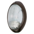 thumbnail image 2 of Nuvo Lighting 60526 - 1 Light (Medium Screw Base) 9" Semi Gloss White Finish with Glass Lens Bulkhead Light Fixture (60-526), 2 of 2