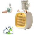 thumbnail image 1 of Mini Portable Ac Unit with Water Bottle, 2025 Newly Upgrade Portable Misting Mini Air Conditioner Fan, 3-Speed Adjustable USB Personal Air Conditioner Fan & Humidifier, 1 of 7