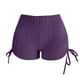 thumbnail image 3 of Gibobby Shorts Mujer Pantalones cortos de yoga de talle para mujer Deportes Ruched Butt Lifting Workout Running Hot Leggings(Morado, M), 3 of 4