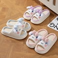 thumbnail image 7 of Evlmd Linen Slide Sandals, Cute Cartoon Animal Dog Shape House Slippers for Women Indoor Outdoor, Four Seasons Soft Open Toe Shoes, Purple, 7 of 7