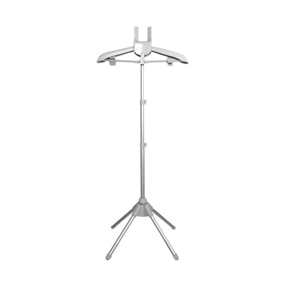 Clothes Hangers Non Slip , Tyeign Steamer Stand Folding Telescopic Clothes Steamer Holder Height Adjustable Steamer Stand for Clothes Clothes Hanger Over Door Clothes Hangers for Pants Hangers Grey