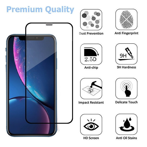 Screen Protector for Apple iPhone 11 FullScreen Coverage Tempered