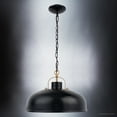 thumbnail image 4 of Luxury Rustic Pendant, 11''H x 16''W, Matte Black Finish, Caria Collection, by Urban Ambiance, 4 of 8