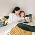 thumbnail image 4 of Homewish Mid-Century Plants Print Twin Comforter Sets,Boho Lines Art Bedding Set,Cream,Light Gray Reversible,2pcs,1 Comforter and 1 Pillowcase, 4 of 7