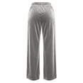 thumbnail image 6 of UKHCCC Wide Leg Pants for Women Velvet with Pockets High Waist Palazzo Trousers Flowy Dressy Casual Loose Fit Soft Velvety Office Party Evening S-2XL, 6 of 8