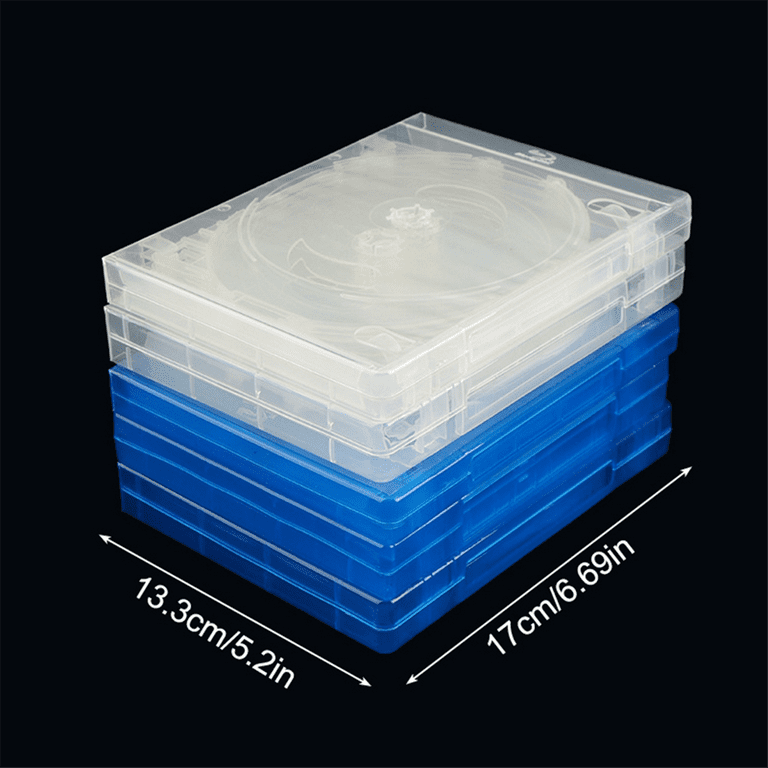 CD Storage Box 10-Piece Pack Case Plastic Double-Sided Car