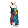 thumbnail image 1 of Balery Vibrant Rainbow Parrot Fantasy Sudadera con Capucha para Perros Pequeños – Ropa para Mascotas, Disfraz para Perros y Gatos, Ideal para Fiestas y Cosplay-Large, 1 of 7