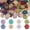 Style 2, variant on 1 Box 100 count Czech Glass Flower Beads Bohemian Glass Beads Bulk Metal Enlaced Colors Floral Loose Spacers for Bracelets Necklaces Making DIY Crafting