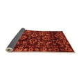 thumbnail image 2 of Ahgly Company Indoor Round Abstract Orange Modern Area Rugs, 8' Round, 2 of 4