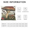 thumbnail image 5 of Awypu Throw Pillow Cases  Pack Mushroom Agaric Lotus&nbsp;Leaves&nbsp;Spring Home Decor Throw Pillow Cover Super Soft Square Plants Cushion Cover for Outdoor Sofa Couch, 5 of 5
