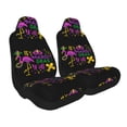 thumbnail image 2 of Naloa Mardi Gras with Flamingo Car Seat Covers 2PCs Front Car Seat Covers Universal fit for Most Cars SUVs and Trucks - 1, 2 of 5