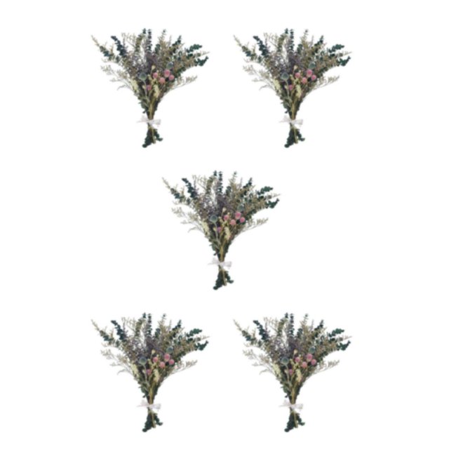 Injueey Paquete de eucalipto seco, fácil de limpiar, elegante para una apariencia realista, ramo de flores secas naturales de eucalipto