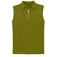 thumbnail image 6 of Womens Summer Tank Tops formal Collared Button Sleeveless Blouse Sleeveless Tops for Women Bronze Xl, 6 of 9