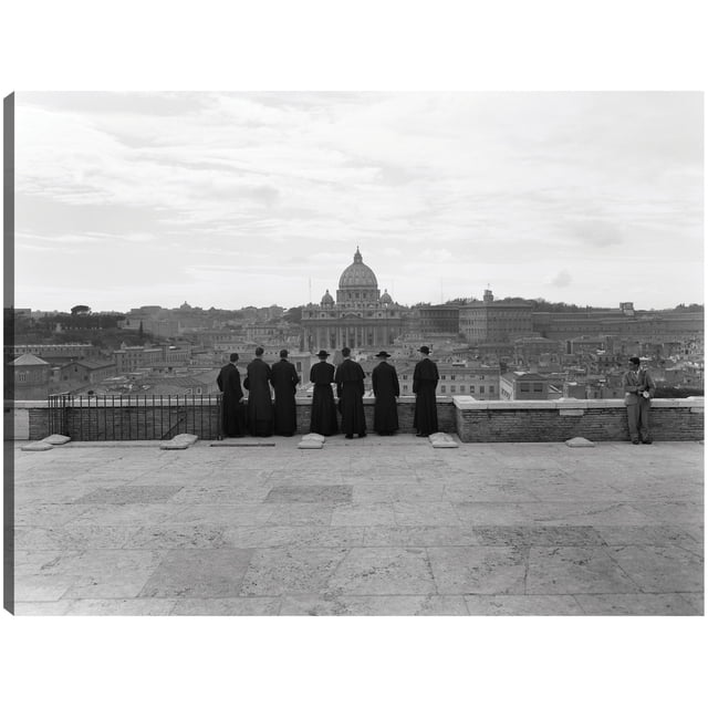 Cuadro Decorativo - Con vistas a Roma Jr Impresión en canvas, estrechado.