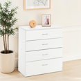 thumbnail image 3 of Tcbosik Dresser for Bedroom with 4 Drawers, Chest of Drawers, Closet Organizer for Living Room, Hallway, Entryway, White, 3 of 10