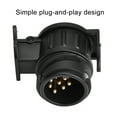 thumbnail image 4 of 12V 13Pin 7Pin Trailer Socket Adapter Plug Converter Copper Waterproof Black ABS Contact RV Taillight  Semi Trailer, 4 of 7