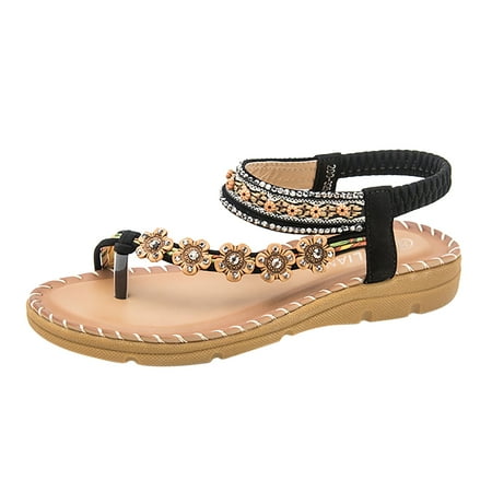 

Qufokar Snow Boots Women Size 9W Peep Toe Sandals for Women Flat Breathable Toe Outdoor Flat Open Sandals Beach Shoes Women S Summer Band Elastic Women S Sandals