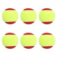 thumbnail image 2 of Bolas de entrenamiento de tenis de 6 PCS 2.52 "Bolas de práctica profesional de diámetro para principiantes para practicar la transición deportiva de Rojo, 2 of 8