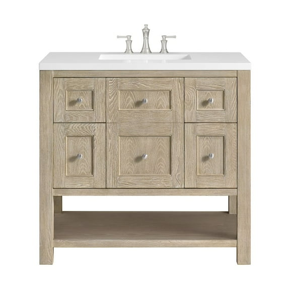 James Martin Vanities 330-V36-3Wz Breckenridge 36" Free Standing Single Basin Poplar Wood