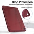 thumbnail image 3 of Fintie Case for Samsung Galaxy Tab A11+ Plus 2025/ A9+ Plus 11 Inch 2023, Slim Shield Multiple Angle Stand with Soft TPU Back Shell Cover, Auto Wake/Sleep, Wine, 3 of 9