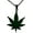 Black, variant on Marijuana Leaf Enamel Pendant Necklace | Clayton Jewelry Labs