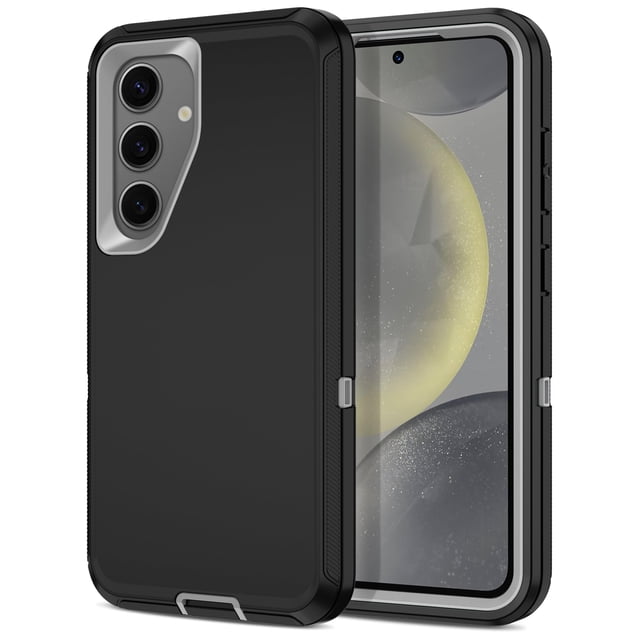 Funda I-HONVA para Samsung Galaxy S24/S25 a prueba de golpes, color negro y gris