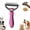 rose red, variant on Dual-Sided Pet Grooming Comb for Dogs & Cats, Deshedding Dog Brush Removes Tangles Knots and Loose Fur, Ergonomic Pet Grooming Brush