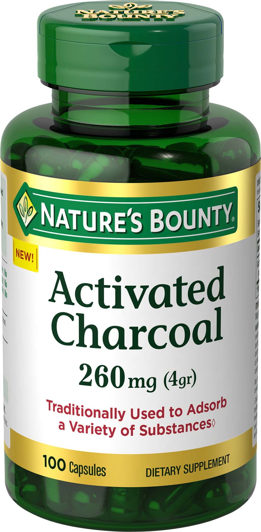Nature s Bounty Activated Charcoal Dietary Supplement Capsules 260 Mg nature-s-bounty-activated-charcoal-dietary-supplement-capsules-260-mg