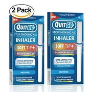 QuitGo,Menthol,Stop Smoking Inhaler Nicorette Alternative & Quit Smoking Aid,2pk